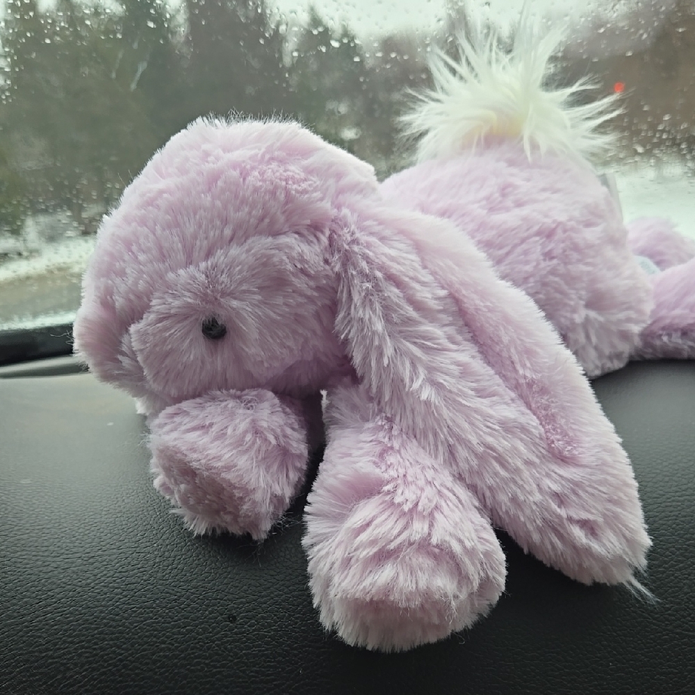 DISCONTINUED!!! Jellycat Smudge Lavender Bunny Toy - Original Size (M)